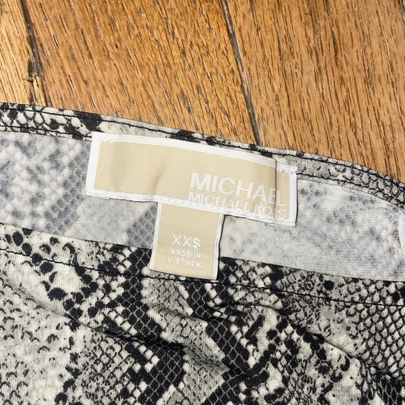 Vintage Michael Kors Adjustable Drawstring Snake Print Mini Dress - Picture 9 of 9